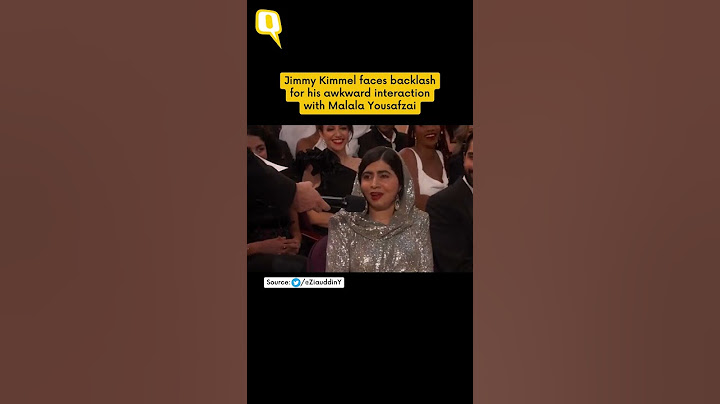 Oscars 2023 | Jimmy Kimmel Faces Backlash for Awkward Interaction With Malala Yousafzai | #shorts
