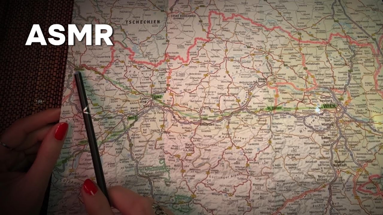 ASMR 🚂🗺️ Reiseplanung | Map Tracing | Soft Spoken - Deutsch
