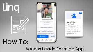 How To | Access Leads Form on Linq App | LINQ PRO screenshot 3