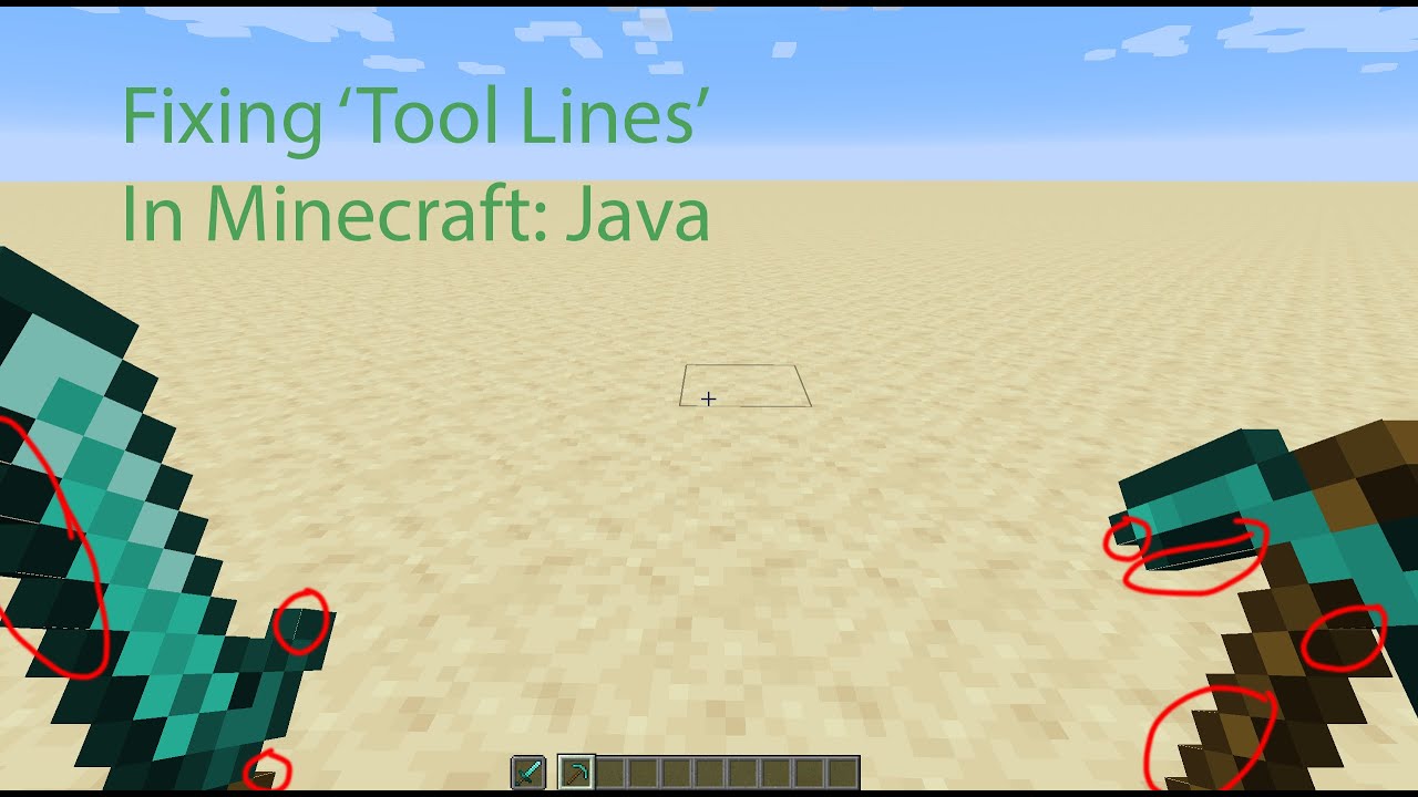 Fixing 'Tool Lines' in Minecraft Java Edition YouTube