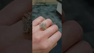 #engagementring #weddingguard #designerring #cz #yellowgoldring #earthmineddiamond #labgrowndiamond