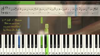Ennio Morricone  - Metti una sera a cena - easy piano tutorial (slow) by Antonio De Angelis