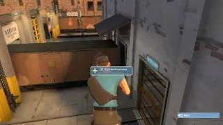 TF2 Scout bonked as he jumps over train car