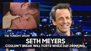 Will Forte Bent Seth Meyers’ Nose in Half While Day Drinking | The Tonight Show
