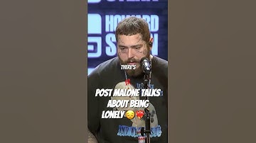 Thumbnail of POST MALONE talks about being LONELY 😔❤️‍🔥 #postmalone #rapinterview #sad #viral #shorts