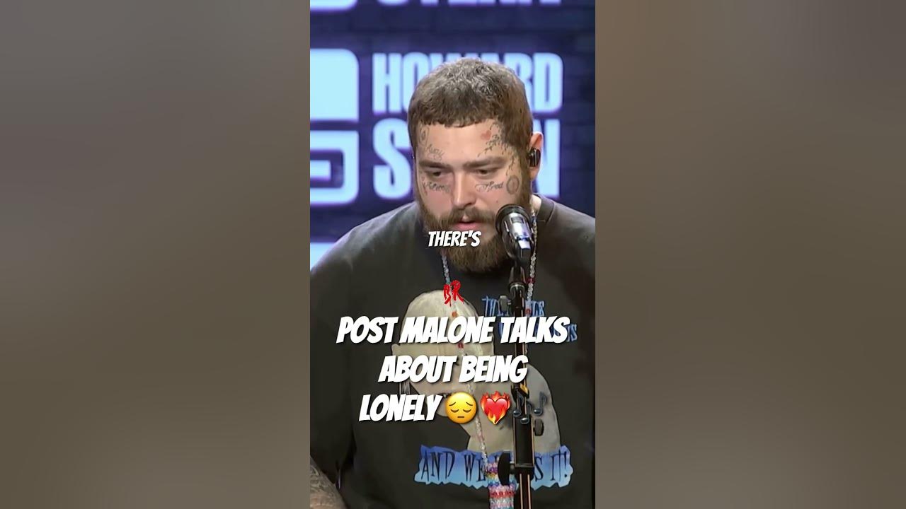 POST MALONE talks about being LONELY 😔❤️‍🔥 #postmalone #rapinterview #sad #viral #shorts