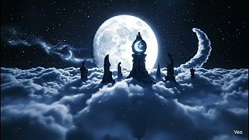 Ancient City Above the Clouds Awakens Under Full Moon
