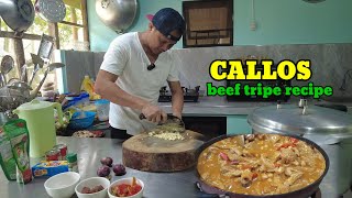 How to cook CALLOS  | Beef tripe recipe