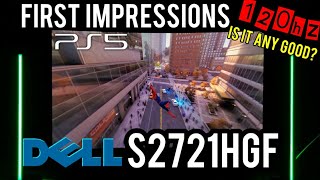 Dell S2721HGF Monitor 120hz Gaming First Impressions / Pre-Review PS5 - XBOX Series X