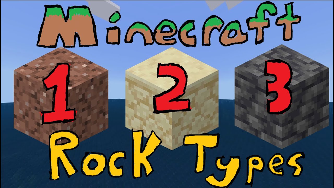 Minecraft Rocks Real Rock Types Explained in Minecraft - YouTube