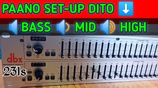 DBX GRAPHIC EQUALIZER | PAANO MAG SETUP NG BASS MID AT HIGH | NOLIBERT CAMO TV screenshot 4