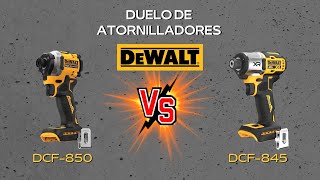 DUELO DE ATORNILLADORES DE IMPACTO DEWALT / DCF-850 (ATOMIC) VS. DCF-845 (XR)