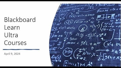 Blackboard Learn Ultra Courses Launch