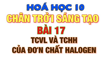 Hoá 10 - Bài 17: Tính chất vật lý và tính chất hoá học đơn chất halogen - Chân trời sáng tạo CTST