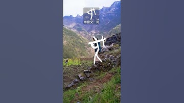 原來勞動人民把“甲骨文”也寫在了地上！ #汉字之美 #中國書法 #oraclebonescript #甲骨文