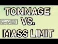 Tonnage vs Mass Limit -- Crossout