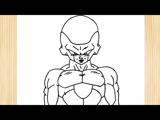 Como Desenhar o Golden Freeza - How to draw Golden Freeza ( DRAGONBALL  SUPER ) 