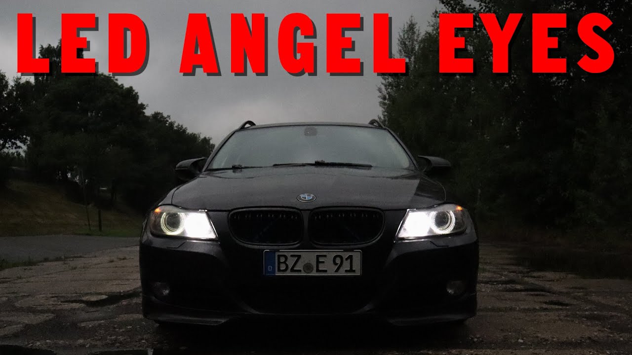 BMW E90/E91/E92/E93 LED ANGEL EYES nachrüsten! Anleitung für Idioten! (Wie  mich) - YouTube