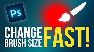 Resize Photoshop Brush THE FASTEST WAY (and change brush hardness at the same time!)