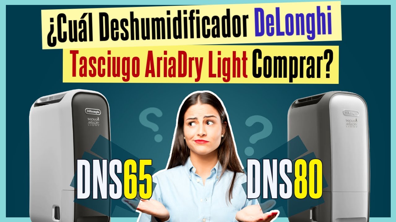 Deshumidificador De'Longhi Tasciugo AriaDry Light DNS65 silencioso bajo  consumo