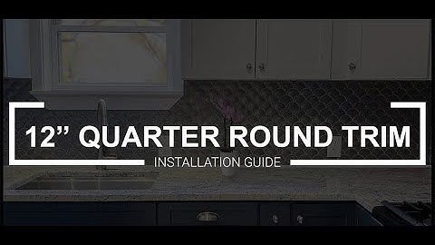 Questech 12" Jolly Quarter Round Tile Trim Installation Guide