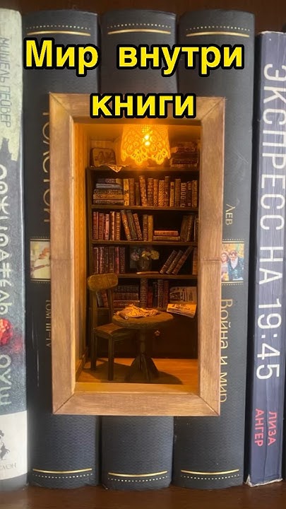 Мир внутри книги букнук #подарок #booknook #diy #diyart #букнук # ...