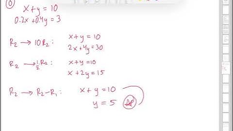 Row operations | Wellesley College Differential Equations w/Applied Linear Algebra