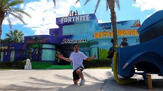 VISITING THE FIRST EVER FORTNITE MANSION IN THE WORLD!! **insane house tour**