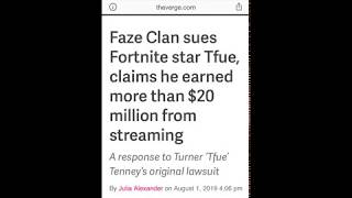 Faze Clan is suing Tfue for breach of contract