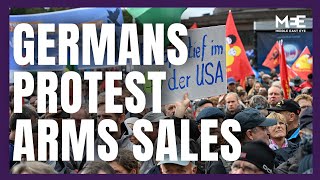 Thousands protest foreign arms sales in Berlin