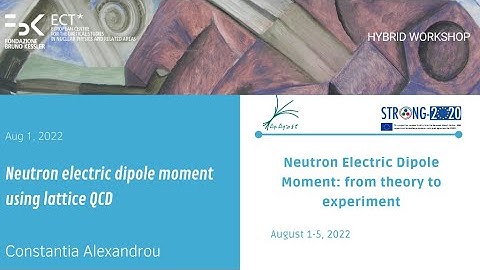 Constantia Alexandrou | Neutron electric dipole moment using lattice QCD | Aug 1, 2022
