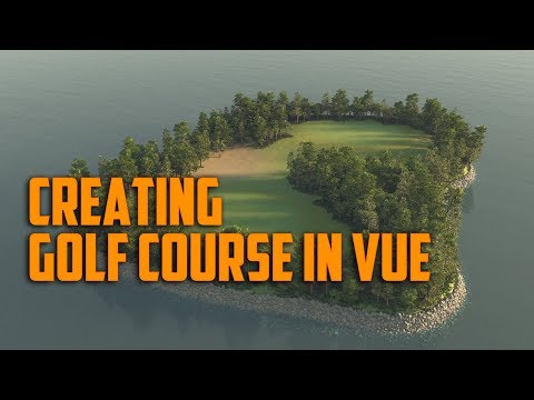 Creating maps in Photoshop CC for Vue landscapes. Golf course in Vue. Part 1