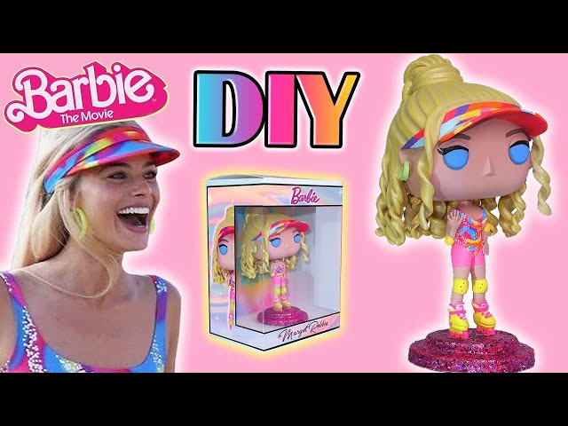 OOAK 100% Handmade Funko Pop Style 3D Figure of Barbie With Skates 