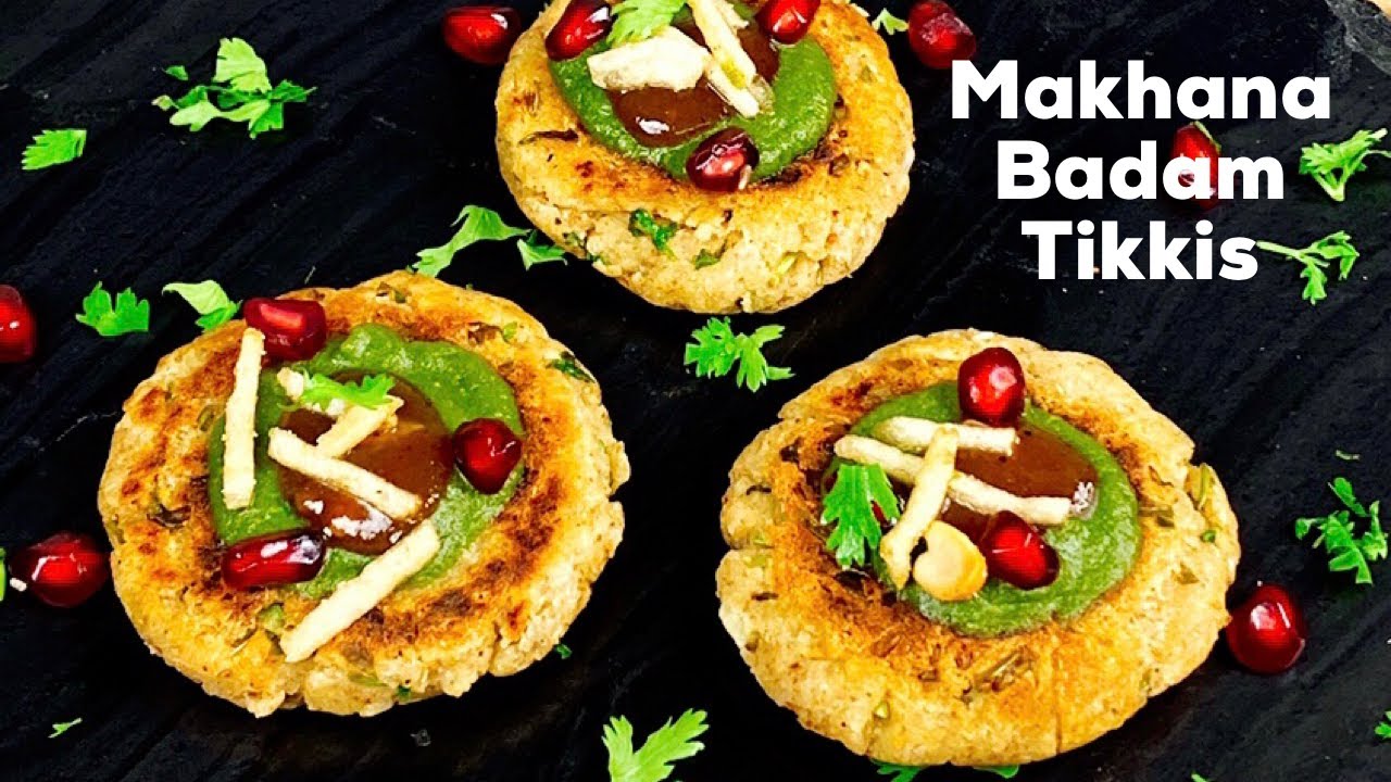 Makhana Badam Tikkis | Healthy Tikkis | Makana Tikkis | Flavourful Food By Priya