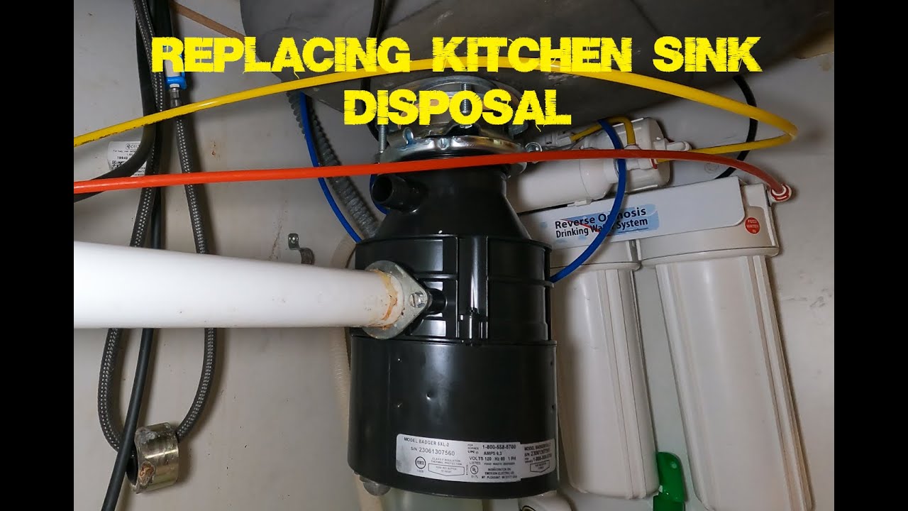 Replace under sink garbage disposal YouTube
