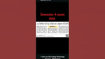 #semester4exam date   by bbmku university 🔥💯# real news