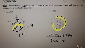 naming arcs and finding central angles and arcs