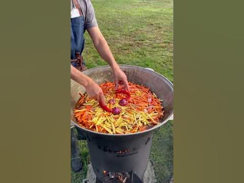Плов на костре🔥на большую компанию. - YouTube