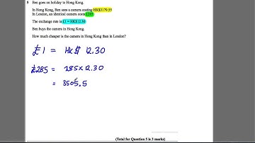 Q5 Paper 2H Nov 2013 GCSE Maths EDEXCEL