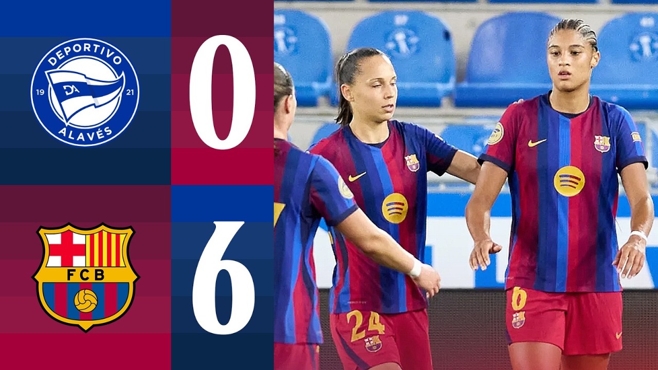 El Barça Femení arrolla al Alavés en Mendizorrotza