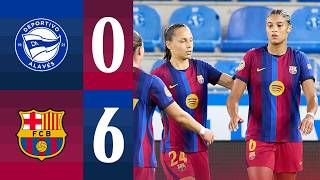 LIGA F | ALAVES 0 vs 6 FC BARCELONA 🔵🔴