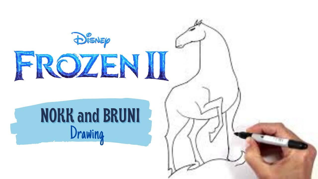Frozen 2 Drawing Nokk And Bruni Two New Characters Youtube