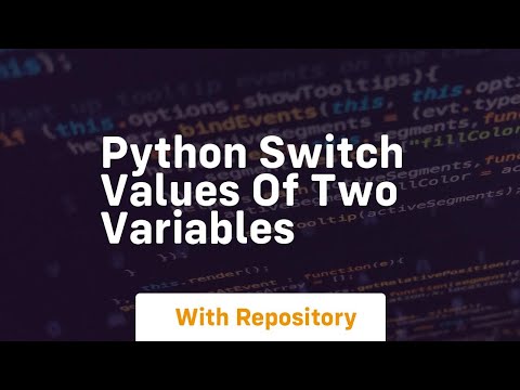 python switch values
