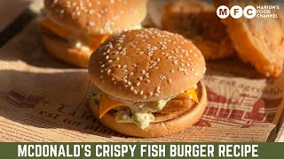 FilletoFish Burger / Crispiest Fish  burger Recipe just like McDonald’s!! with tartar sauce