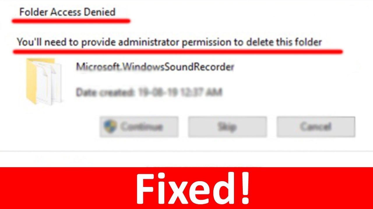 How To Fix "You'll need to provide administrator ...