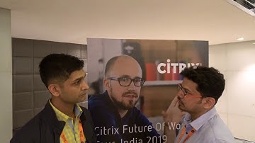 Mandar Shukla and Sagar Abhyankar at Citrix Future of Work Tour 2019