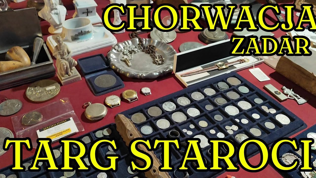 Monety, medale, bagnety, Targ Staroci ZADAR CHORWACJA 18.08.2025