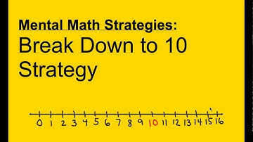 1.OA.6 / 2.OA.2 - Mental Math Strategies: Break Down to 10