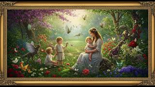 Frame TV Art - Framed Art Background: Mother's Garden - Analyzing a Magical Family Scene screenshot 4