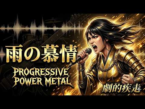 【プログレ】昭和歌謡【雨の慕情】(八代亜紀) (Prog Power Metal Cover) - AI singer beautyANDbeauty